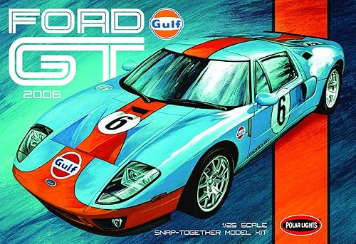 Polar Lights Gulf 2006 Ford GT (Snap) 2T 1:25 Kit de modelos a escala 1:25