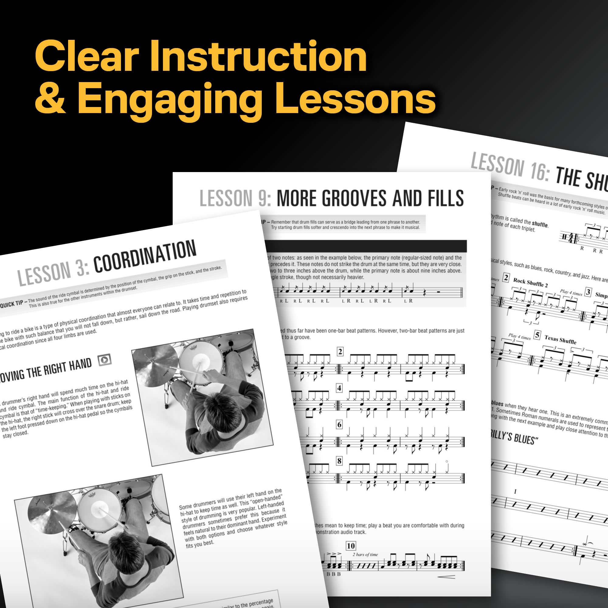 Hal Leonard Drumset Method - Complete Edition: Books 1 and 2 with Video and Audio: 1-2