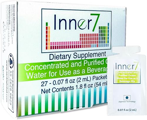 Miniatura 1 de Sanki Global Inner7 Suplementos dietéticos, producto japonés para equilibrio de pH con agua purificada del mar, principal 1.8 fl oz (1.8 fl oz), 27