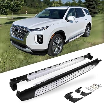 Side Steps Running Boards Fit for Hyundai Palisade 2020-2025 w/Mud Flaps No Drilling Required