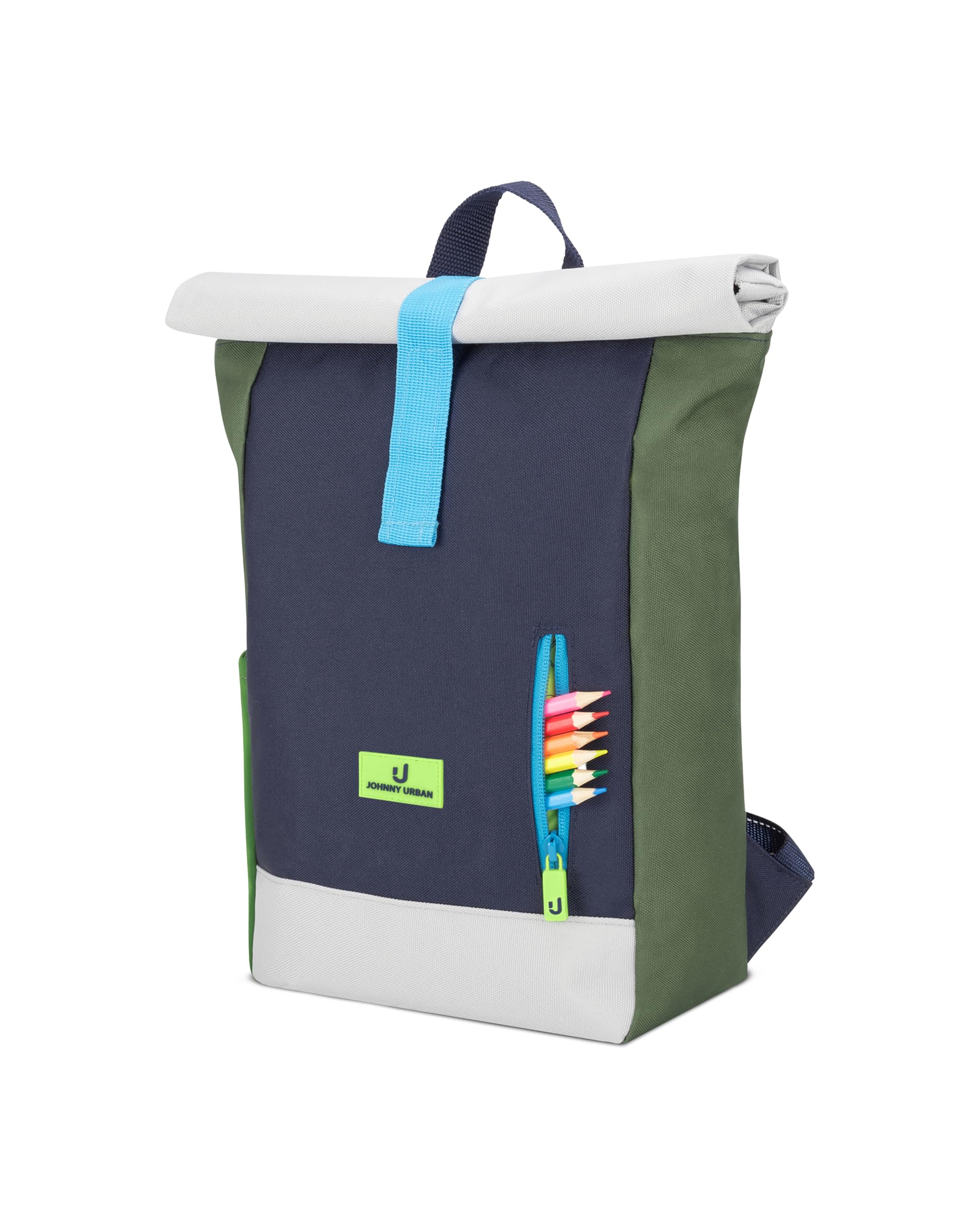 Johnny Urban Mochila Infantil Niñas y Niños Verde - Junior Aaron - Mochilas Niños Guardería & Escuela Primaria y Escolares - Repelente al Agua