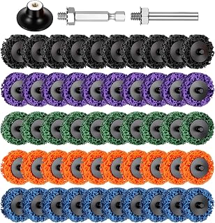 52PCS Change Quick Strip Discs, 2 Inch Die Grinder Stripping Discs | Change Quick Easy Strip Wheels, Die Grinder Attachments, for Strips Paint and Rust Removal, Sanding Grinding Accessories