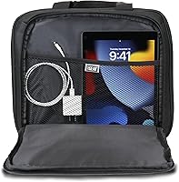 Vista 5 de USA Gear Funda de transporte para proyector, interior personalizable resistente a los arañazos, bolsa para proyector HDMI compatible con Epson, Benq