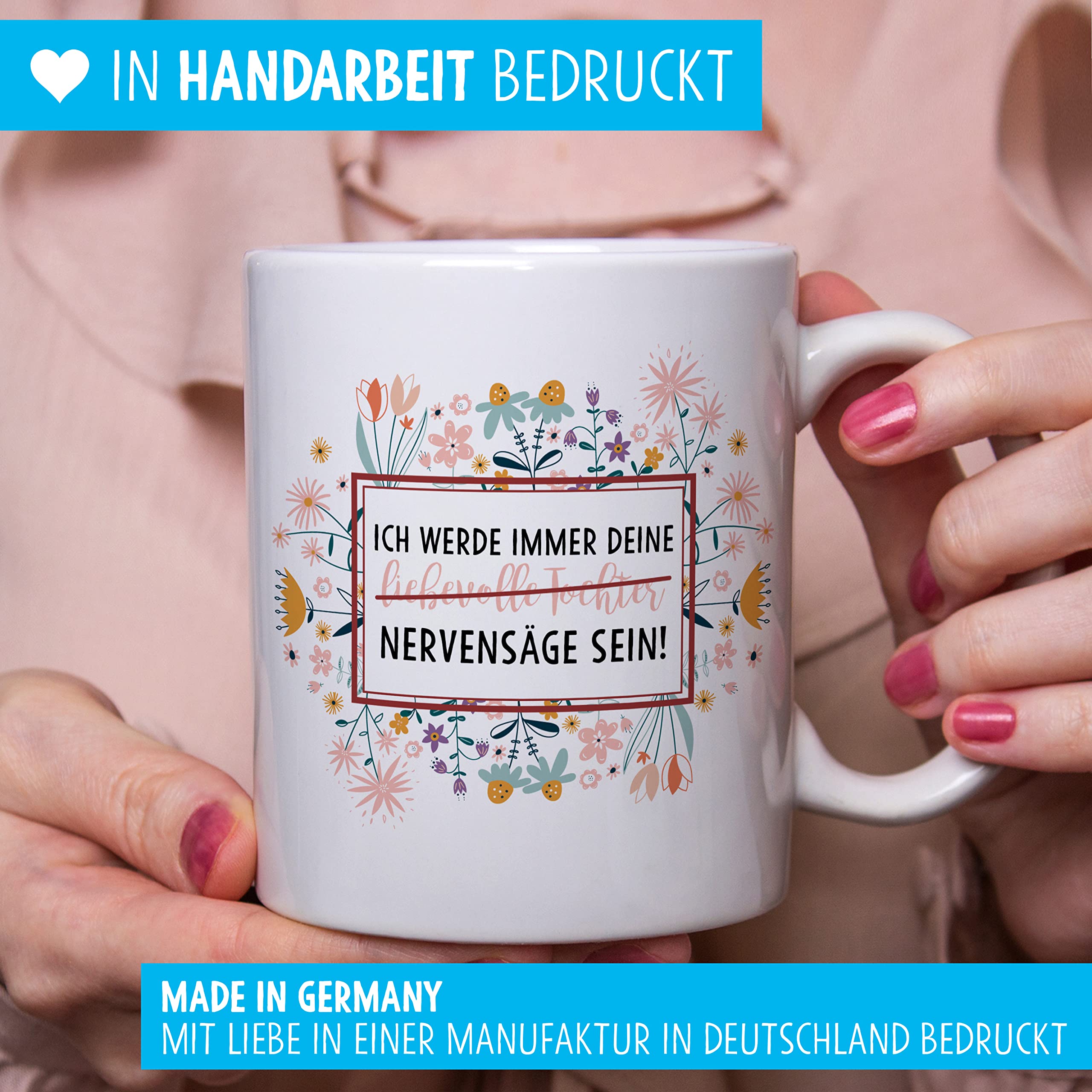 OWLBOOK® „Danke Mama“ Tasse – Personalisierbare Keramik-Tasse Als Geschenk Zum Muttertag Oder Geburtstag