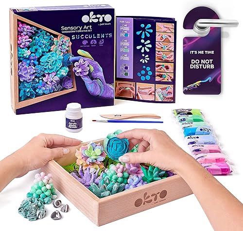 OKTO Kit de arte Ternerness Juego de arte de suculentas 3D para decoración de pared del hogar  Kits de manualidades para adultos y adolescentes