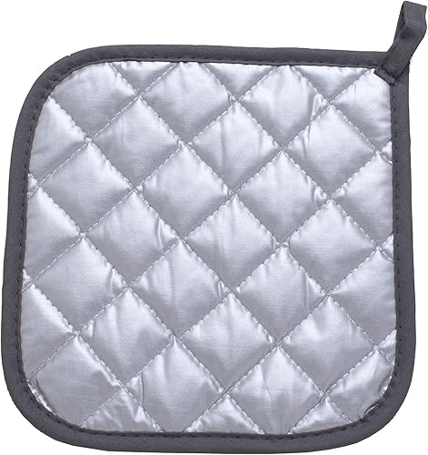 Miniatura 10 de Juego de 2 soportes para ollas de cocina, bacholeros de algodón con gran resistencia al calor, almohadillas calientes, salvamanteles para cocinar y