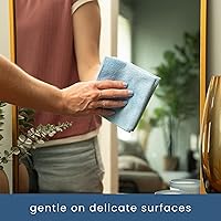 Vista 3 de S&T INC. Paquete de 50 paños de limpieza de microfibra, toallas a granel para el hogar, toallas de microfibra reutilizables para automóviles, trapos