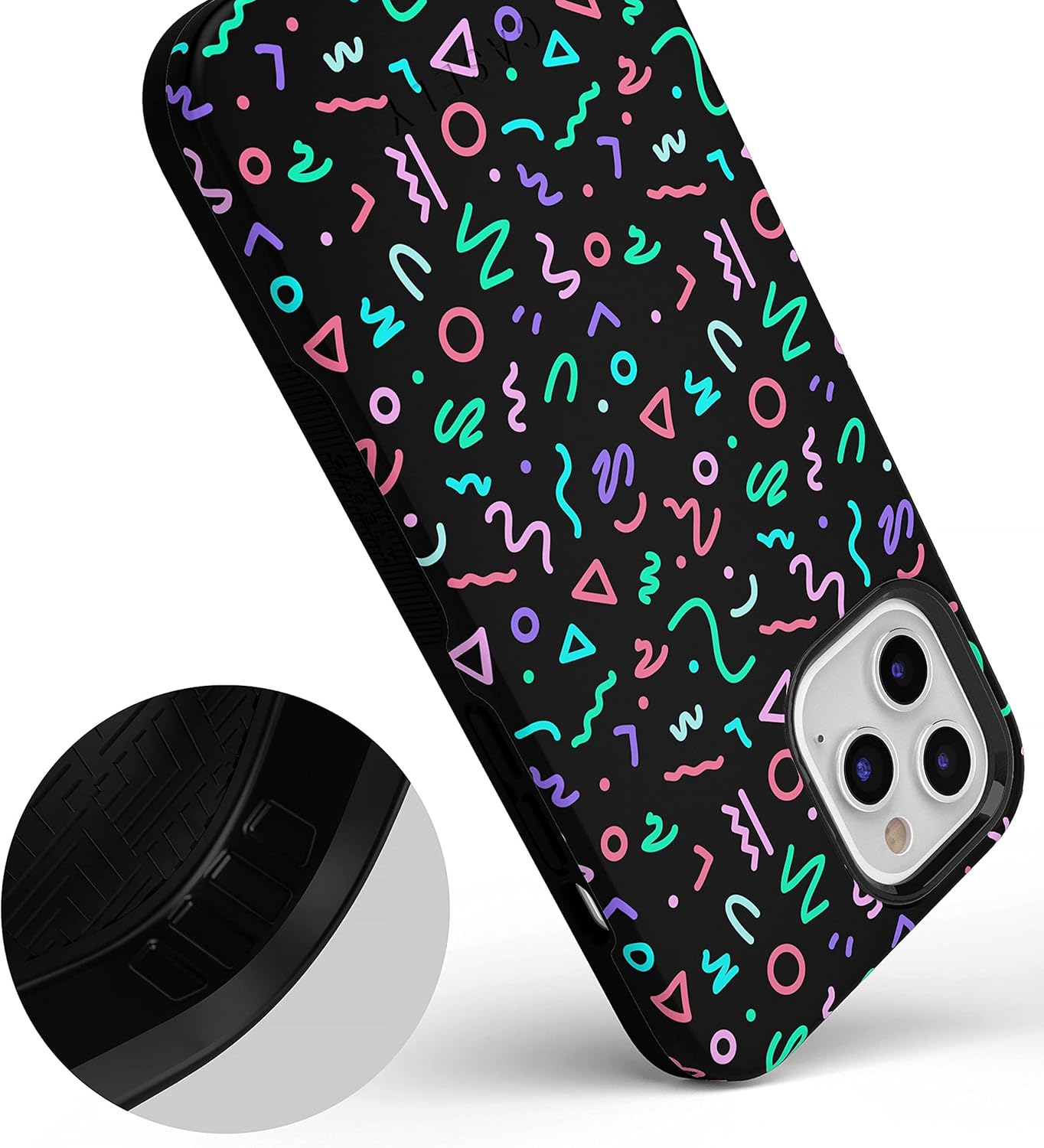 Casely iPhone 12/12 Pro Case | Always Vibing | Retro | Bold Protective Design | Compatible with MagSafe