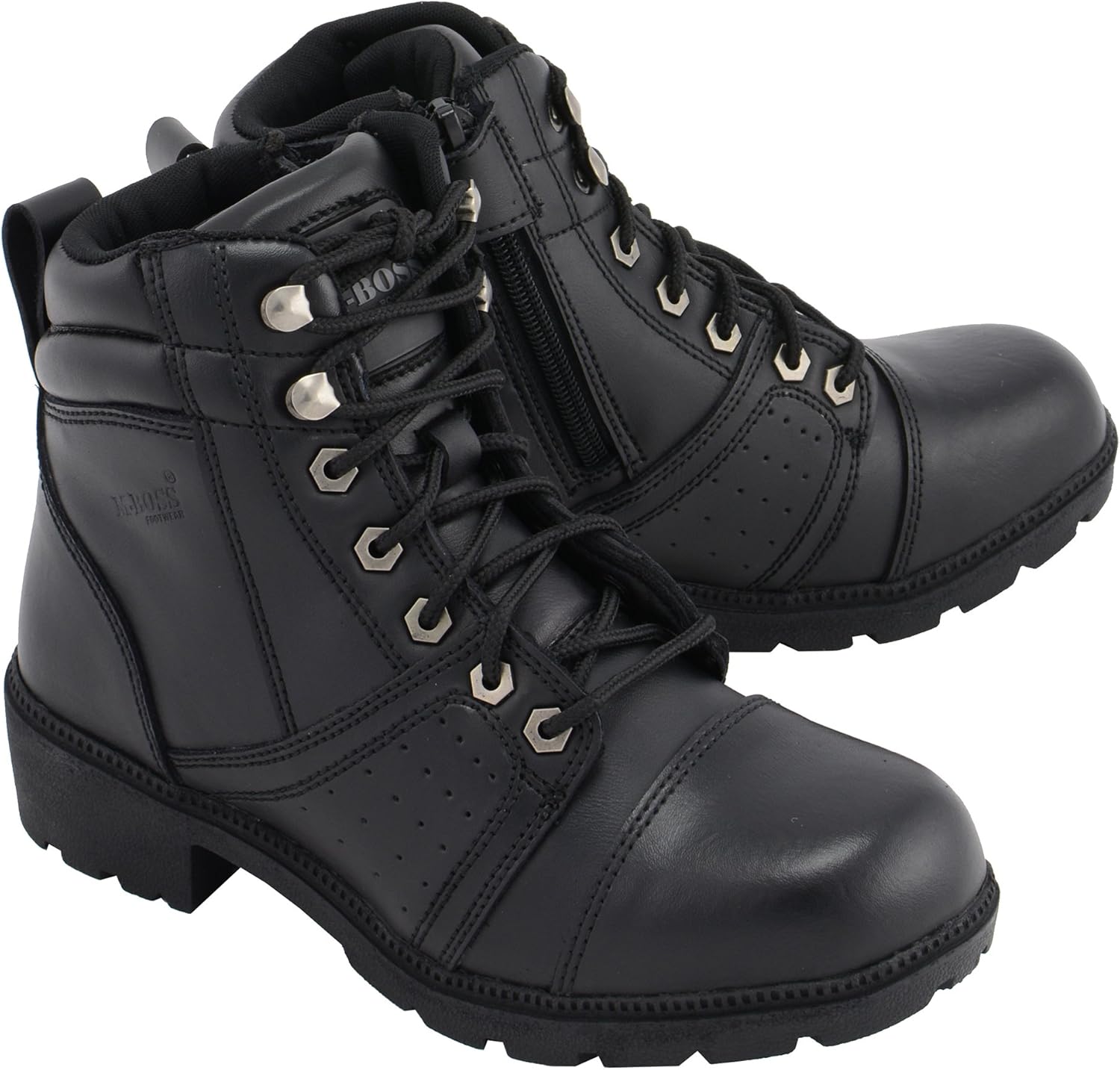 ladies leather motorcycle boots