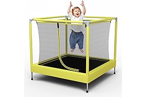4.5FT Kids Trampoline| Safe & Fun for Active Toddlers & Young Children(Blue)