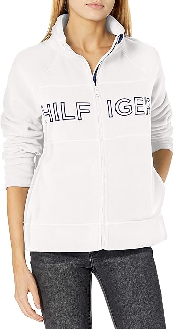tommy hilfiger logo zip through