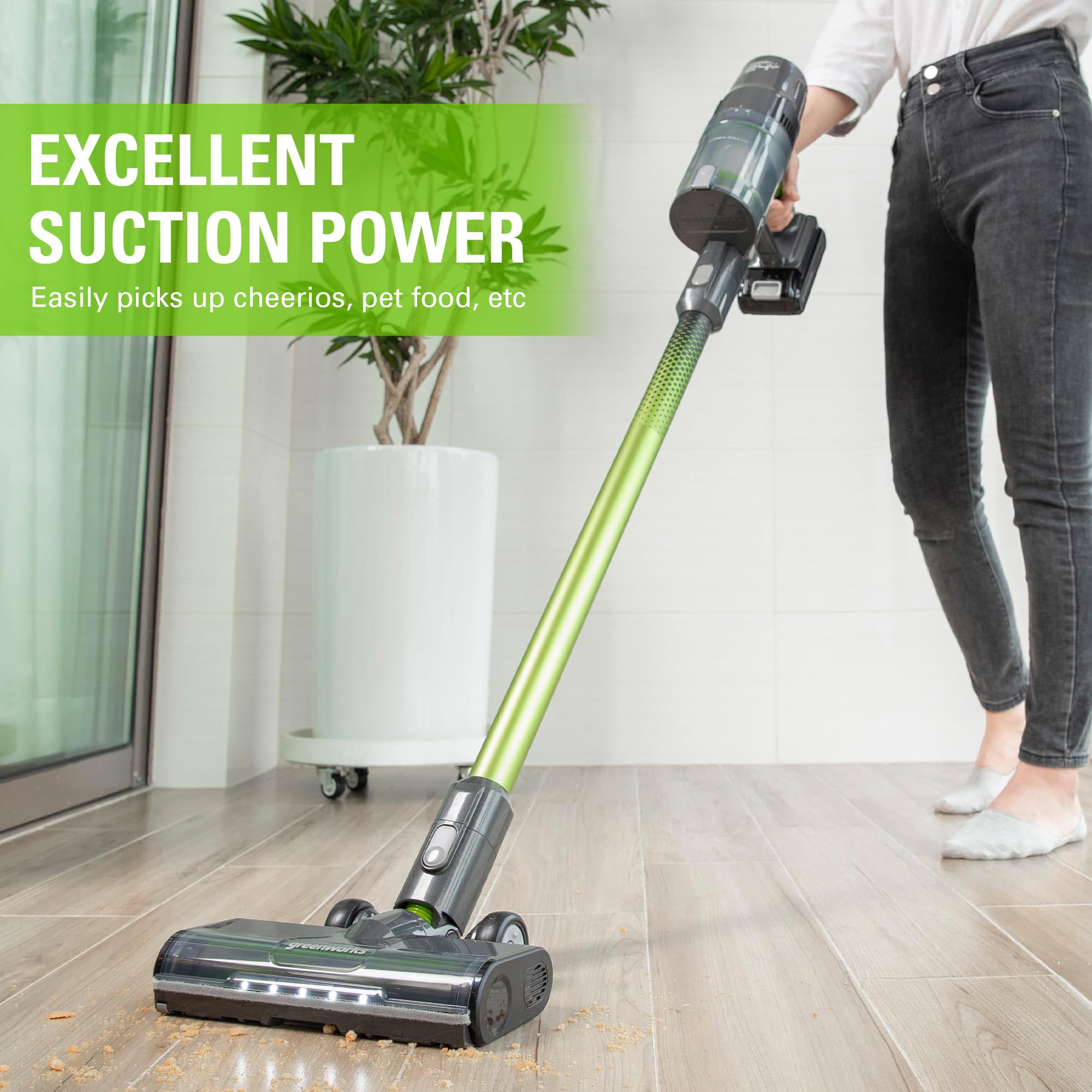 Amazon.com: Greenworks (Black) Soft Brush Roll Power Head