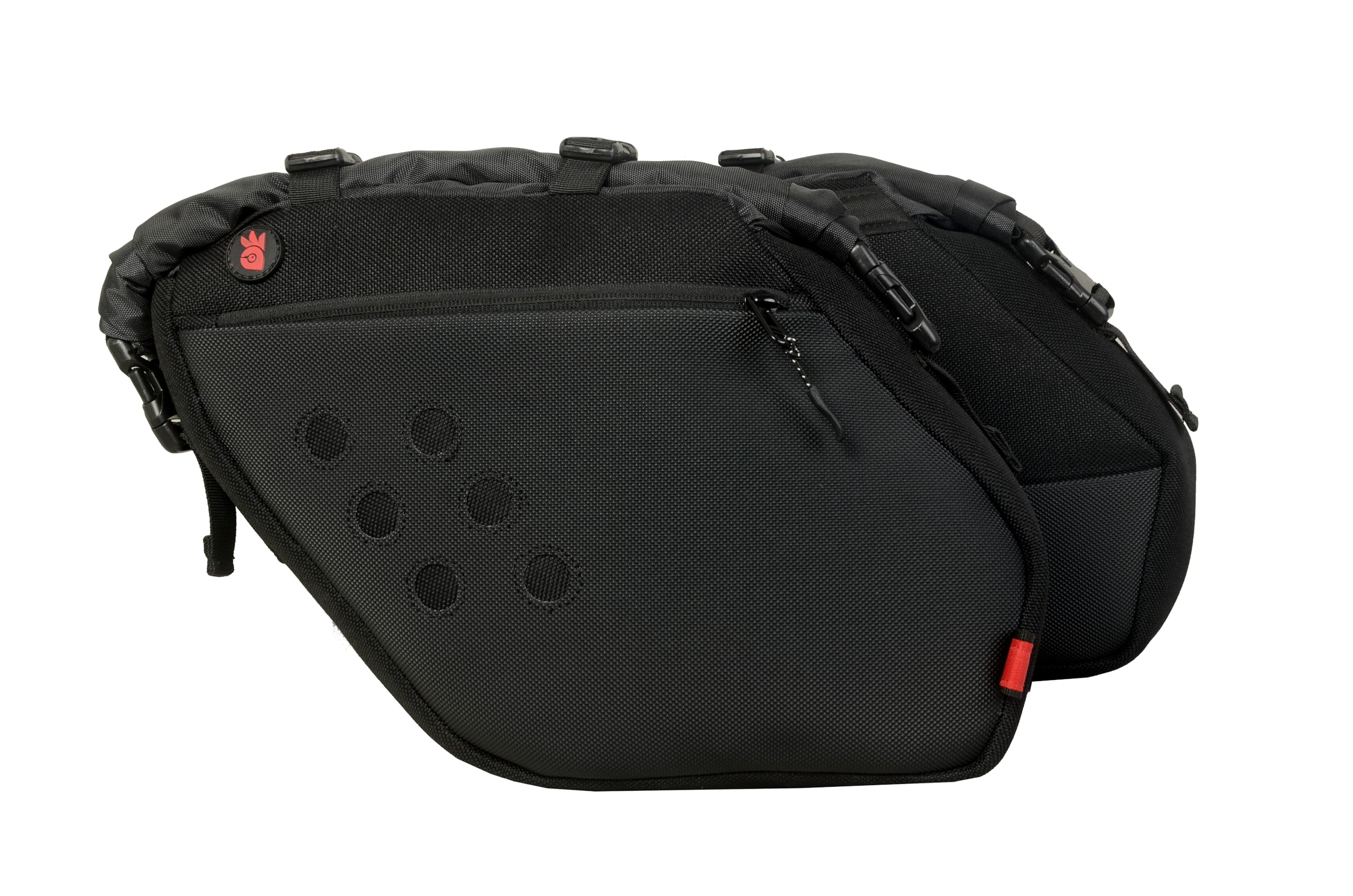 RiderZone Karzok Bike Saddle Bags, 20L Capacity, Compatible with XPulse210 and KLX230, Black-picture-26