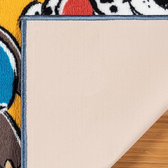 Gertmenian Paw Patrol Indoor Area Rug - 3x5 Small, Non-Slip, Ideal for Children in Bedroom, Game Room, Classroom, Nursery or Play Area - Paw Patrol Team, Blue/Red, 28022
