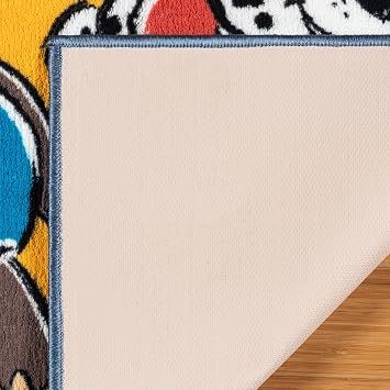 Gertmenian Paw Patrol Indoor Area Rug - 3x5 Small, Non-Slip, Ideal for Children in Bedroom, Game Room, Classroom, Nursery or Play Area - Paw Patrol Team, Blue/Red, 28022