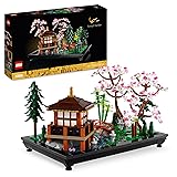 LEGO 10315 Icons Jardín Meditativo, Jardín Zen Botánico para Adultos con Flores de Loto, Decoración de Escritorio Personalizable, Inspirado en Tradiciones Japonesas, Regalo de Jardinería Mindfulness