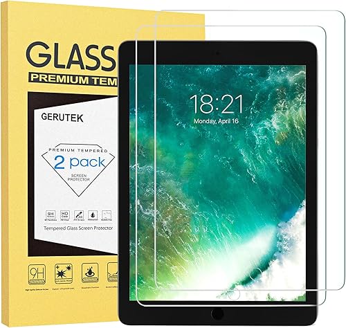 Miniatura 10 de Gerutek Paquete de 2 protectores de pantalla para iPad de 987 generación, (modelos 202120202019) película templada de 10.2 pulgadas, compatible con