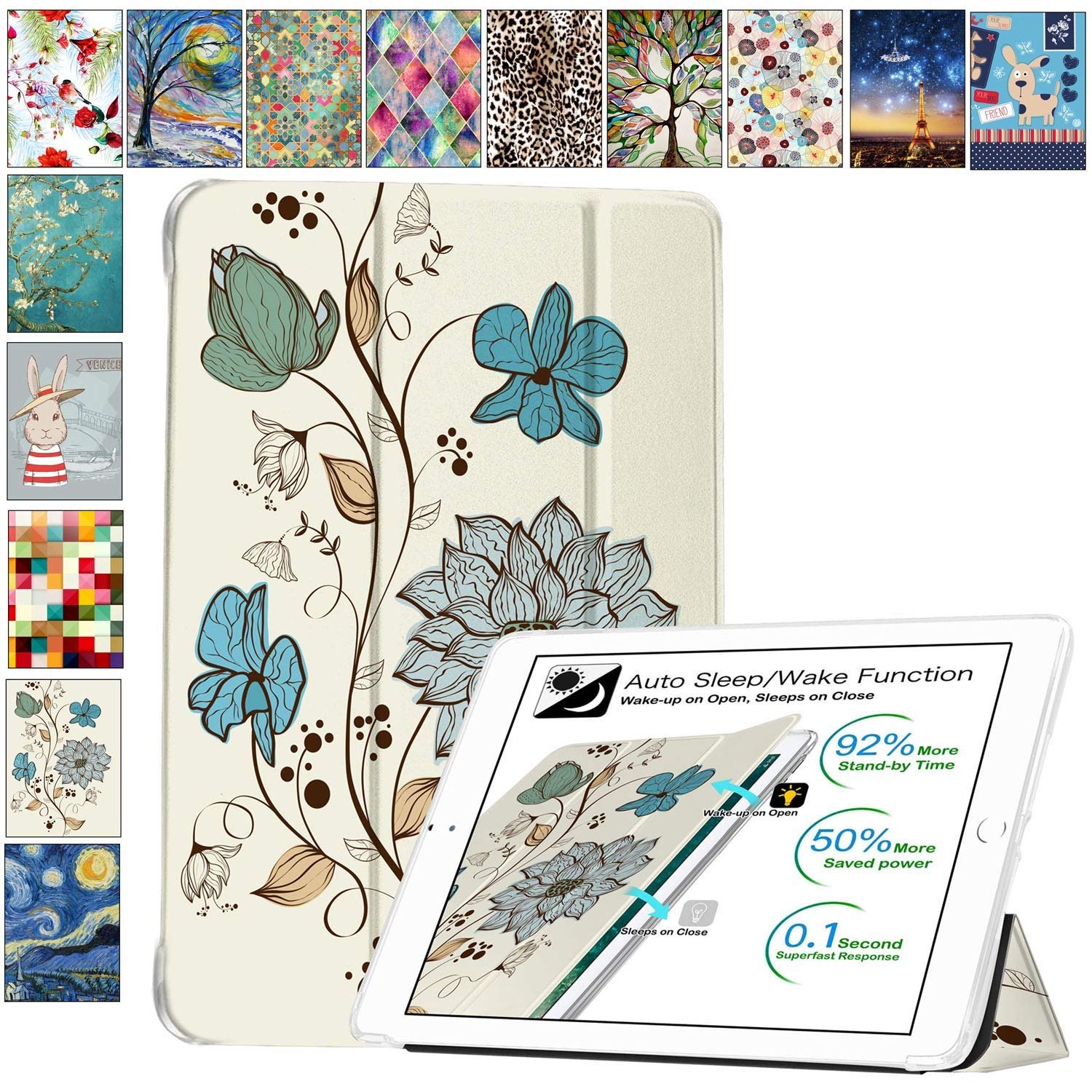 DuraSafe Cases for iPad Air 6 2024 11" Air 5 2022 Air 4 2020 10.9" [ Air 4th Air 5th 6th 11th ] A2316 A2324 A2325 MM9E3HN/A Printed Lightweight Soft Transparent Front & Cover - Watercolor Flowers (B08R9LTCXP) Amazon Price History, Amazon Price Tracker
