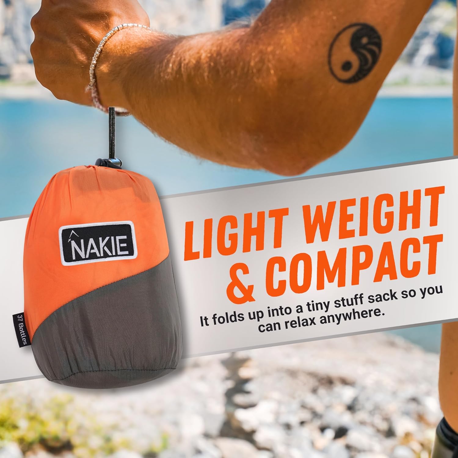 Nakie Double Hammock (Sunburnt Orange)