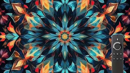 Vídeo de caleidoscópio de cores vibrantes-visuais fractais hipnotizantes para relaxamento e estimula
