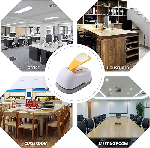 Miniatura 8 de Punzón de palanca para manualidades, longitud lateral, 2.6 pulgadas, perforador triangular equilátero, herramienta profesional para manualidades de