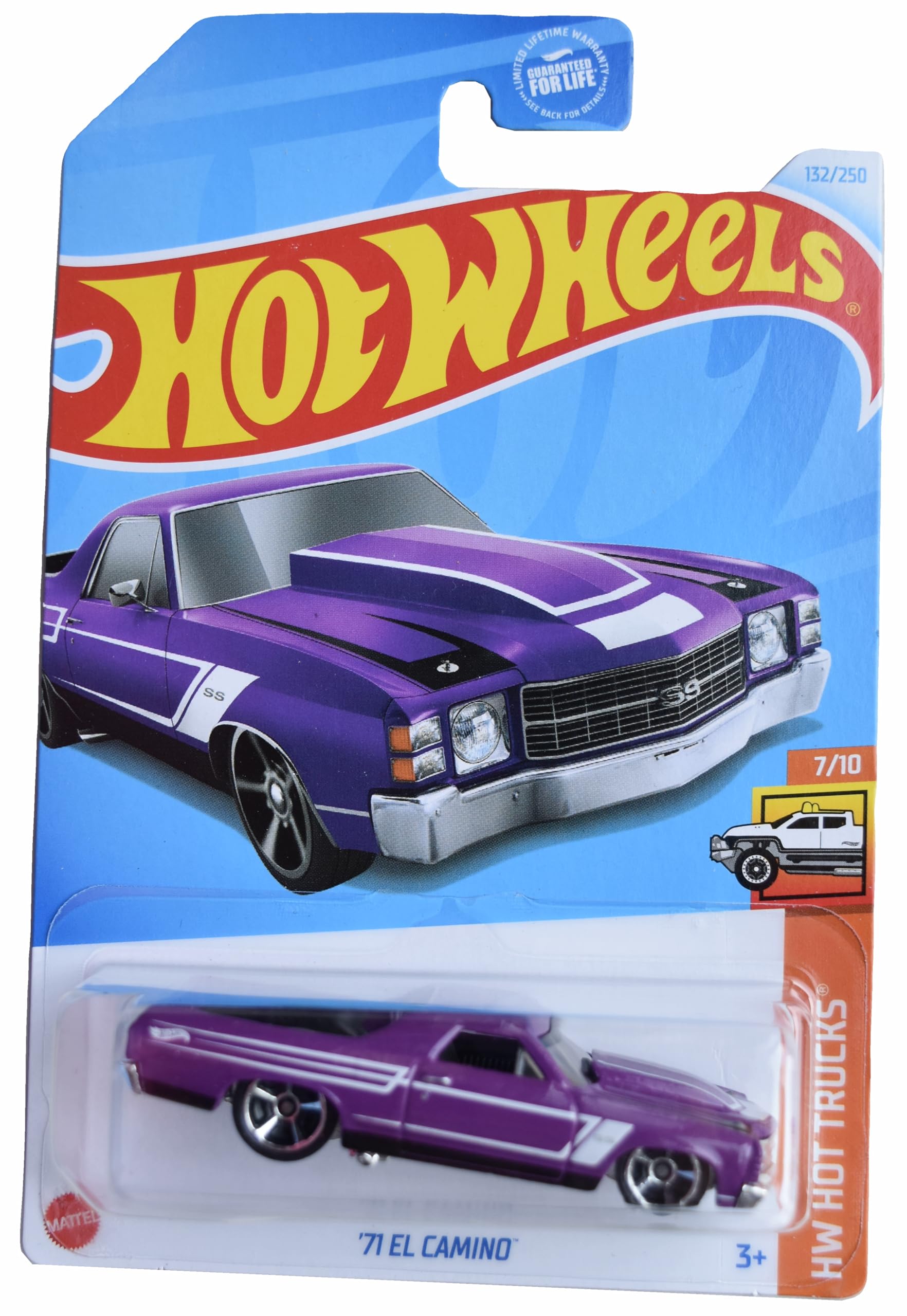 Amazon.com: Hot Wheels '71 El Camino, HW Hot Trucks 7/10 [Purple