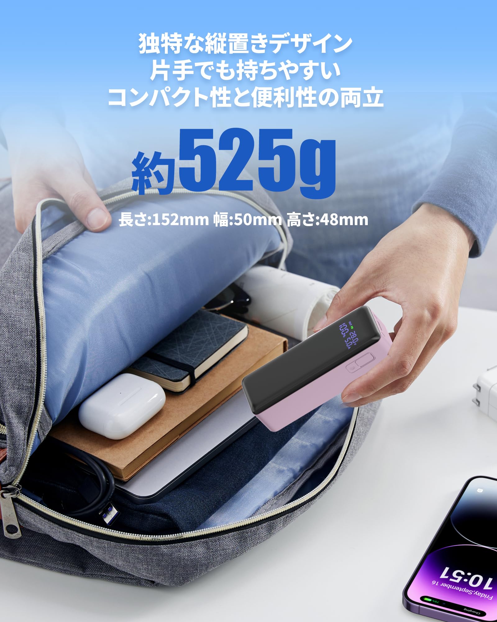 Amazon | AHEHO 大容量モバイルバッテリー 40000mAh PD140W急速充電