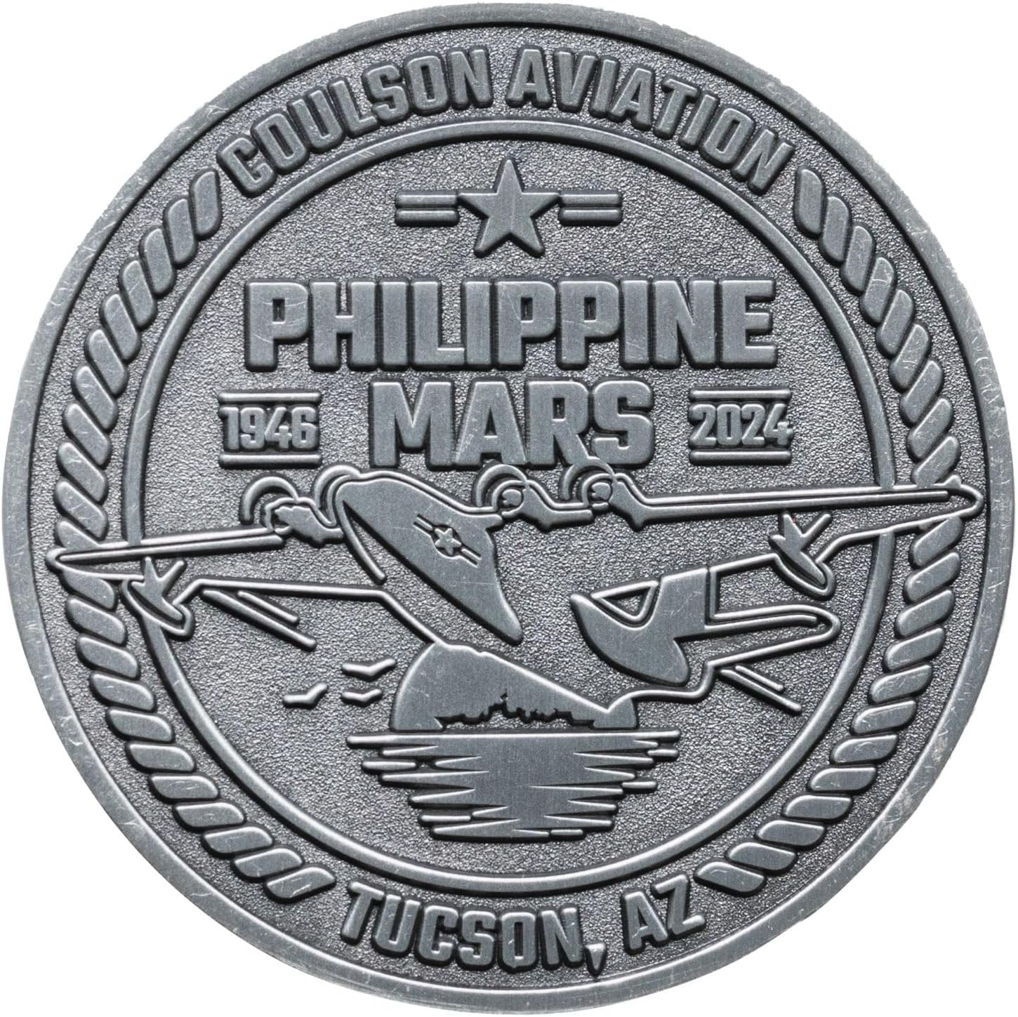 Philippine Martin Mars Limited Edition Challenge Coin - Collectible Aviation Commemorative Last Flight Token