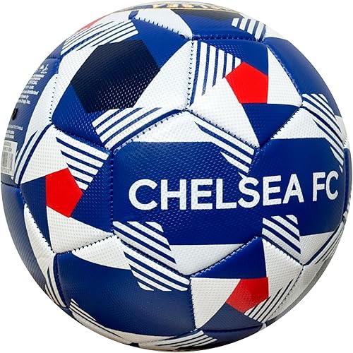 Miniatura 4 de Icon Sports Balón de fútbol Chelsea FC, para todas las edades, tallas 2,4 y 5, pelota azul Chelsea con licencia