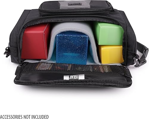 Miniatura 8 de USA Gear MTG Bag - Estuche compacto para tarjetas, Magic The Gathering Deck con interior acolchado personalizable, se adapta a cajas de cubierta