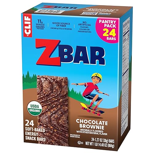 Miniatura 13 de Zbar - Brownie de chocolate - Barritas energéticas horneadas suaves - Sin OMG - Granos enteros de 0.43 oz - Barras de granola orgánica USDA (paquete