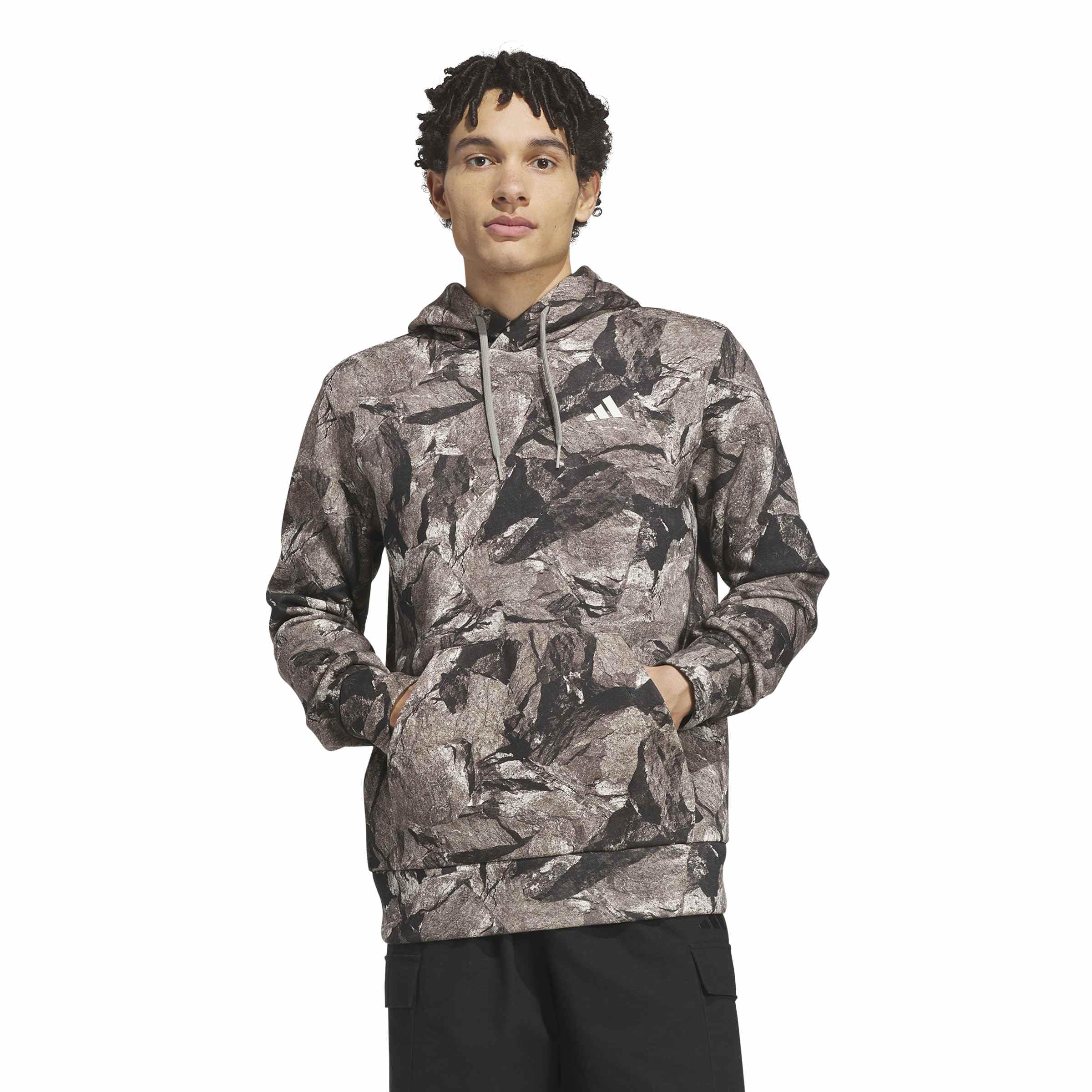 Men's Rock Camouflage All Over Printed Graphic Hoodie