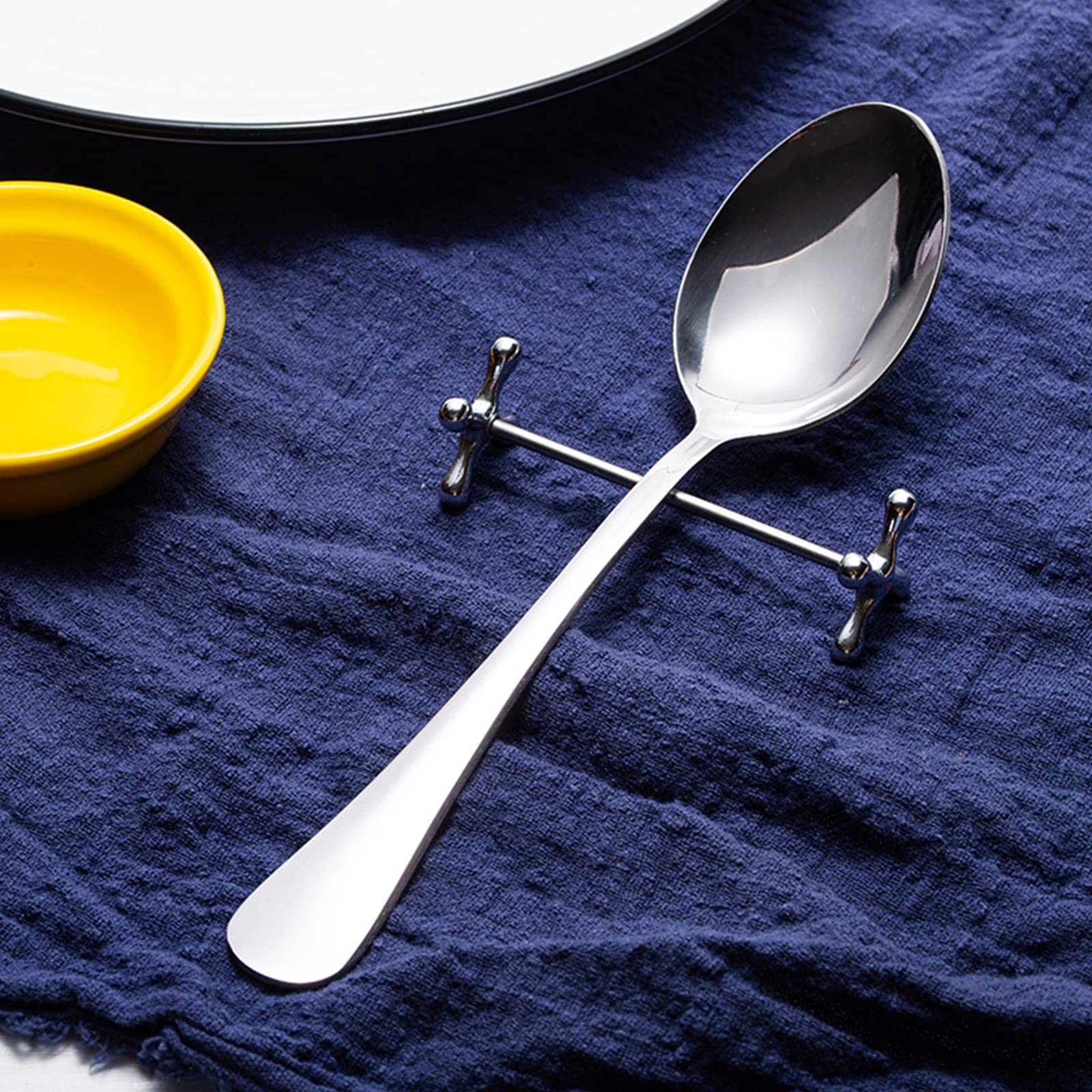 BOLOUY Chopstick Holder Blossom Chopstick Rest Tableware Holder Chopsticks Storage Decor Alloy for Hotel Home Kitchen