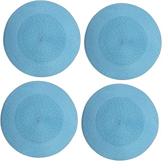 Anneome Almohadillas para Vajilla de Comedor 4 Piezas Color Azul con Aislamiento Térmico Material PP Resistentes al Calor Y Aislantes