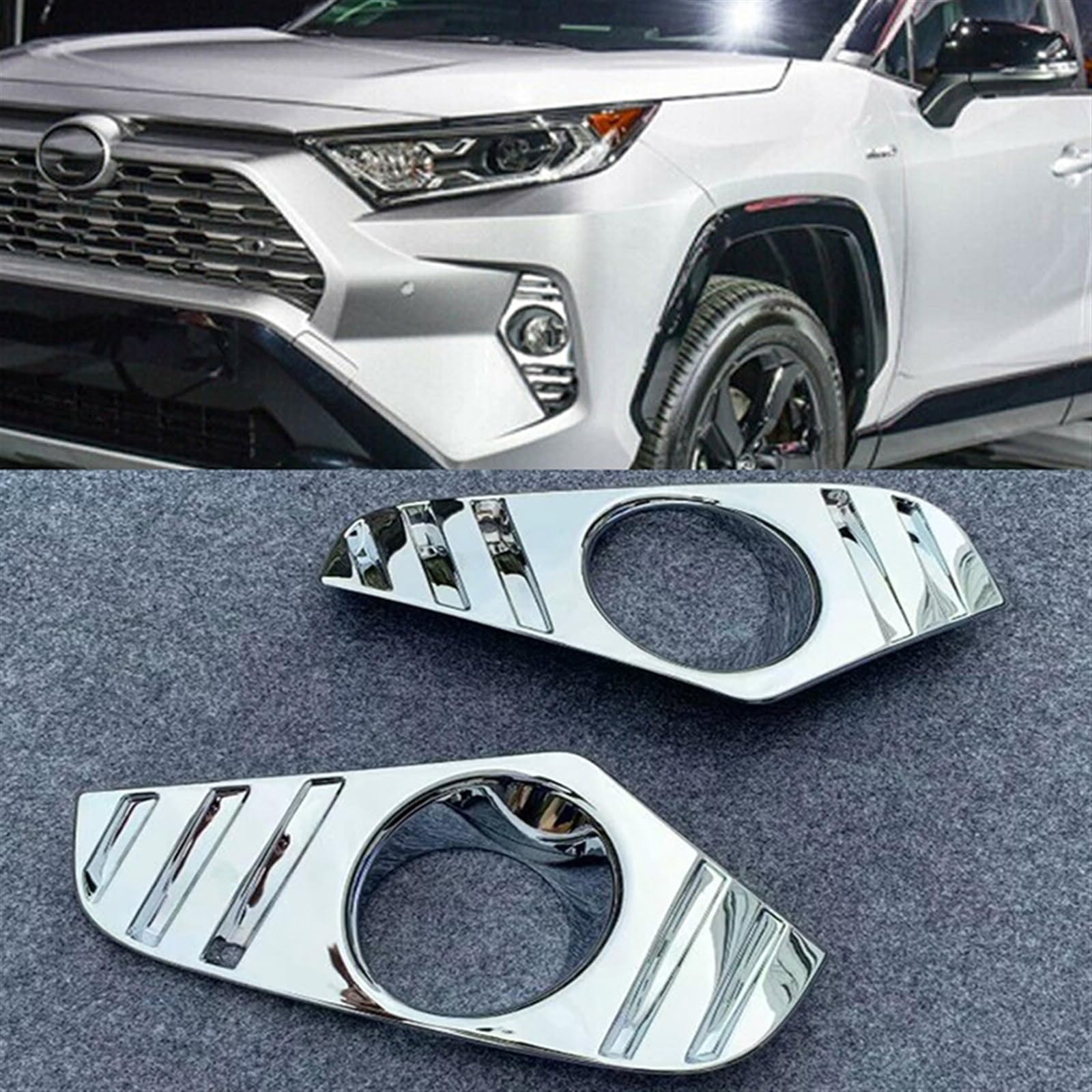 Dla TOYOTY, dla RAV4, 2019 2020, ABS Chrome Przednia osłona