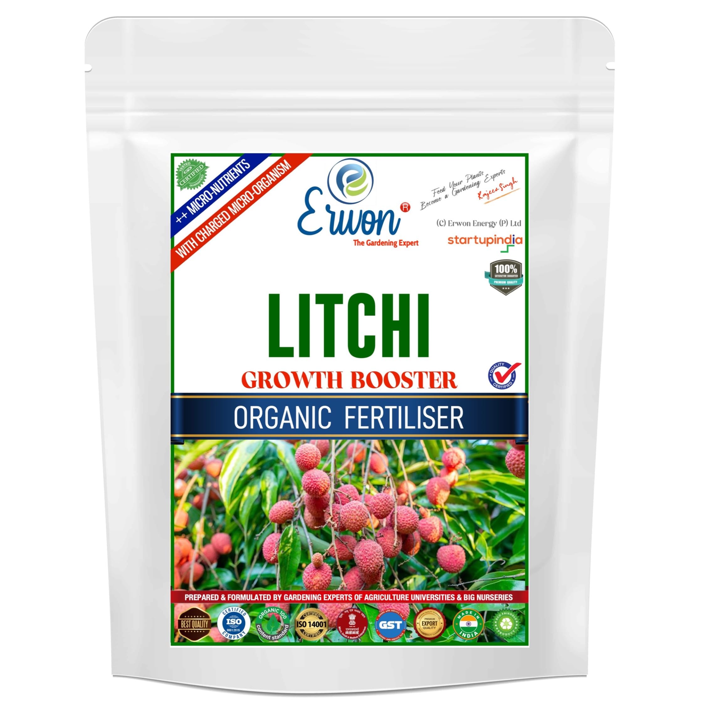 Erwon Litchi Growth Booster, Premium Essential Powerful Organic Fertiliser for Litchi Plants, with Charged Micro-organism and ++ Micronutrients (900 gm) (B0B5PFPF1C) Amazon Price History, Amazon Price Tracker