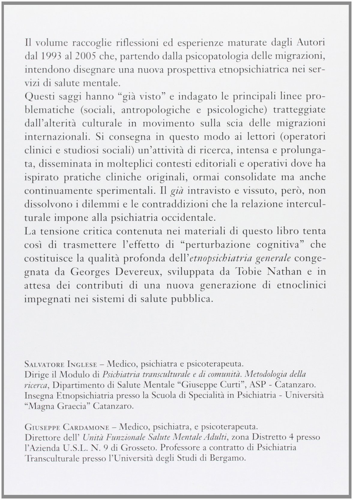 Déjà vu. Tracce di etnopsichiatria critica