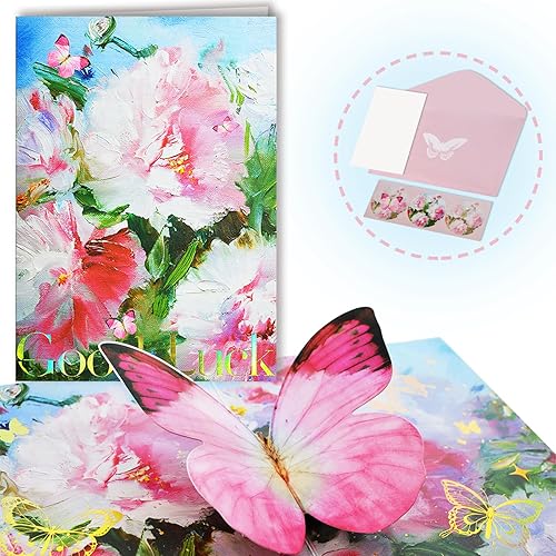 GIKECENSY Tarjetas de cumpleaños, tarjetas desplegables, tarjeta de boda, Get Well Soon, Thinking of You Tarjetas para aniversario, jubilación,