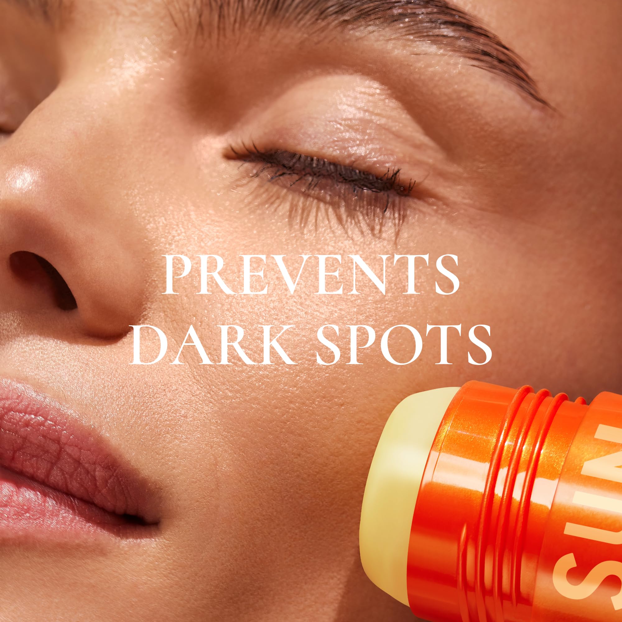 Nuxe Sun Stick Serum SPF50 25 g, niewidoczny krem przeciwsłoneczny do codziennej ochrony, z ekstraktami z ryżu i rozmarynu, wodoodporny, odporny na ciemne plamy, odporny na fotostarzenie, nietłusty i