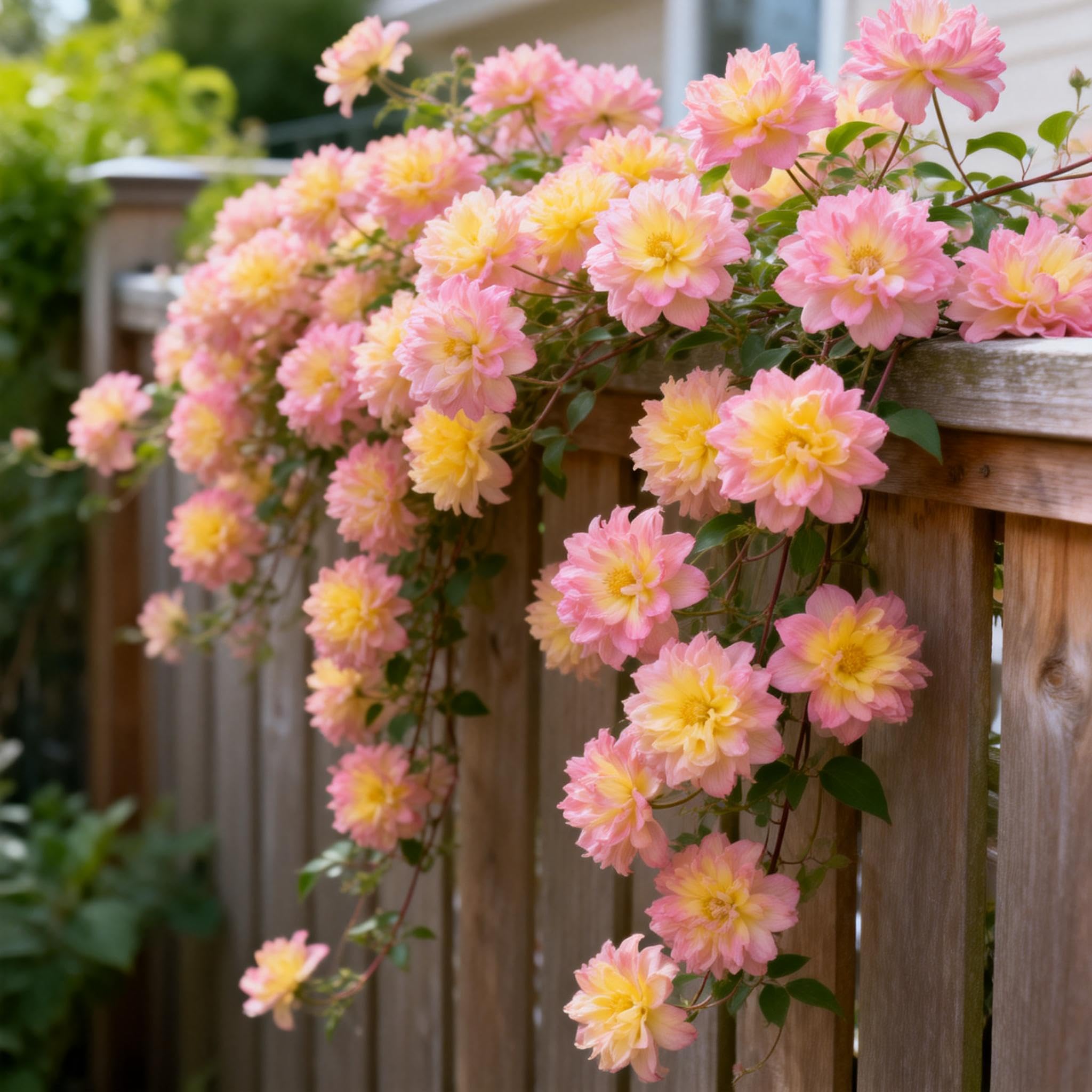 Perennial Clematis Bulbs&Climbing Flowers&Rare and Beautiful Clematis Plants in Bulk- Planting for Stunning Garden Displays-6bulbs-J