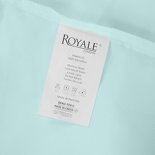 Miniatura 9 de Royale Linens Sábana encimera tamaño matrimonial, sábanas encimeras de microfibra cepillada ultra suave de 1800 hilos, sin arrugas y resistentes a