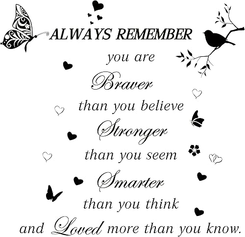 Calcomanías de pared con cita inspiradora, calcomanías de pared motivacionales para despegar y pegar, calcomanías de pared positivas con frases