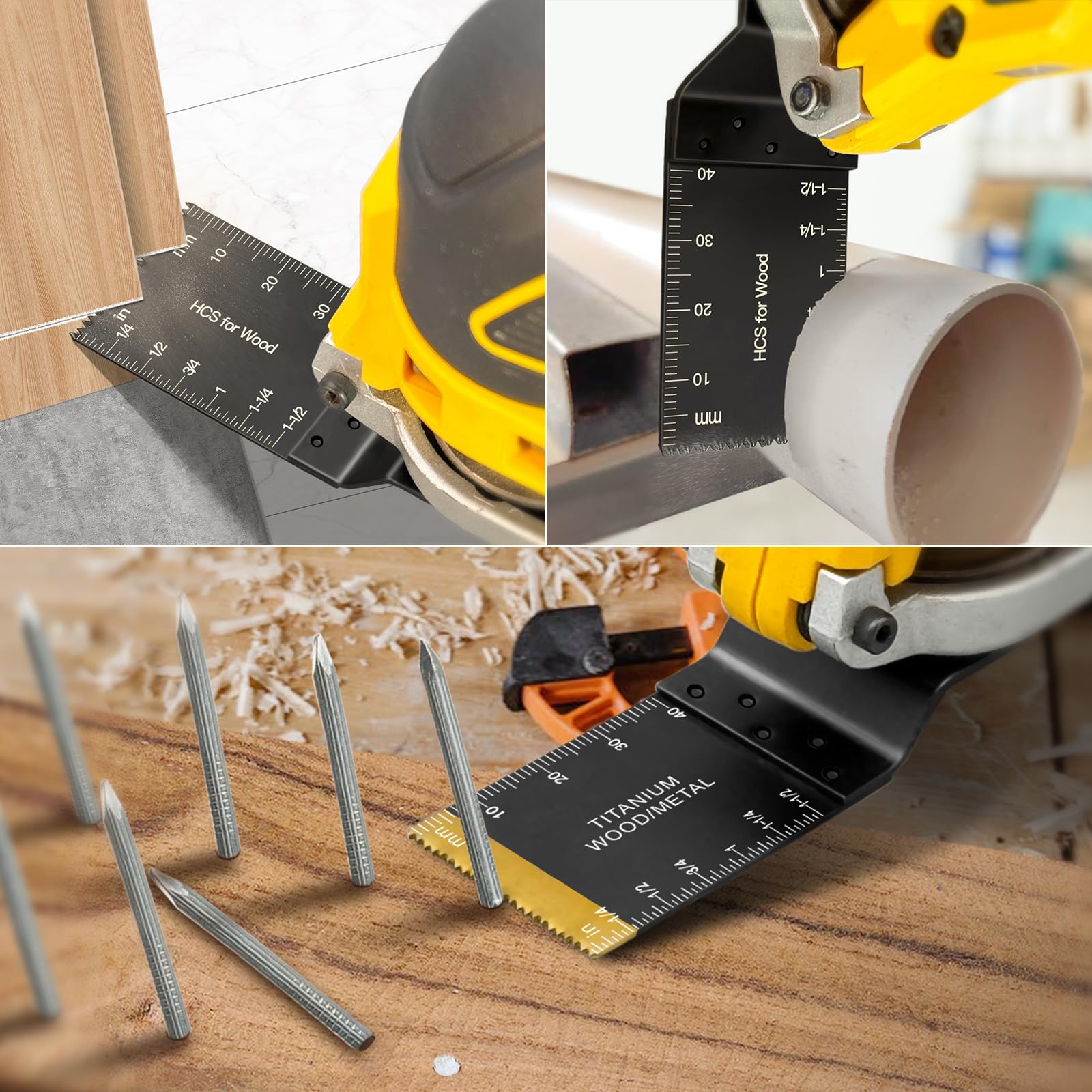 AIFICUT Oscillating Saw Blades - 55 Piece Kit -5