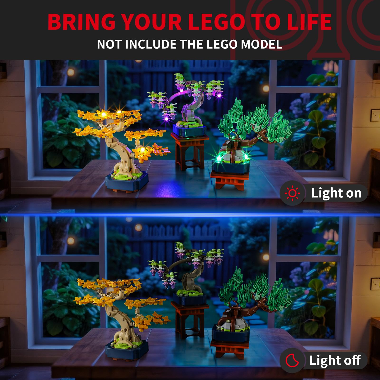 BRIKSMAX 2.0 Light Kit for Lego-Mini Bonsai Trees -Innovative Led Lighting Compatible with Lego The Botanical Collection 10373 - Image 2