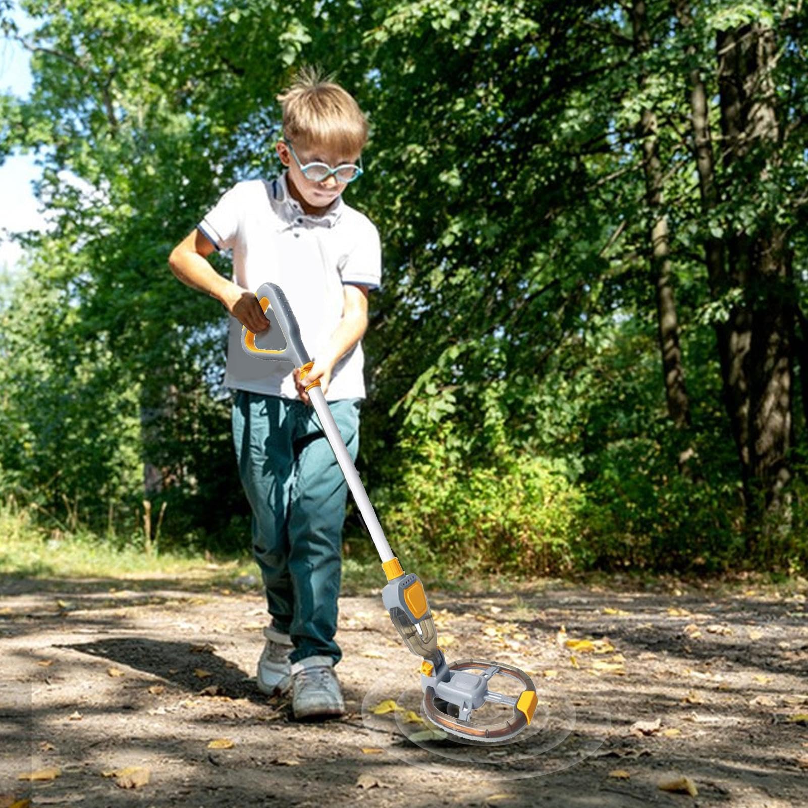 Metal Detector Per Bambini – Leggero, Con Vibrazione Sonora, Per Caccia Al Tesoro In Spiaggia, Giardino E Campeggio