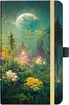 2026-2029 Pocket Planner - 3 Year Monthly Planner, July 2026 - June 2029, 6.3" x 3.7", Purse Calendar Planners 26-29, Pocket Calendar 2026-2029 with Pockets, Pen Holder, Elastic Closure, 61 Notes