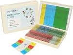 120 Microscope Slides with Specimens Set, Lab-Grade Prepared Microscope Slides for Kids Adults, Animal/Plant/Microbe/Tissue/Cells, STEM Biology Kit for Homeschool, Classroom Labs & Science Education