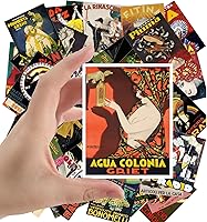 Vista 21 de Calcomanías grandes (24 piezas de 2.5 x 3.5 pulgadas) Whisky y Cognac Ads Posters Vintage Adverts