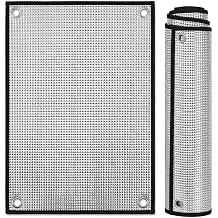 Blackout Window Film Heat Control, Anti-UV Aluminum Foil Sun Blocking Privacy Window Cover, Thermal Insulation Room Darkening with Suction Cups ReusableBlack Edge,24" W x 48" H