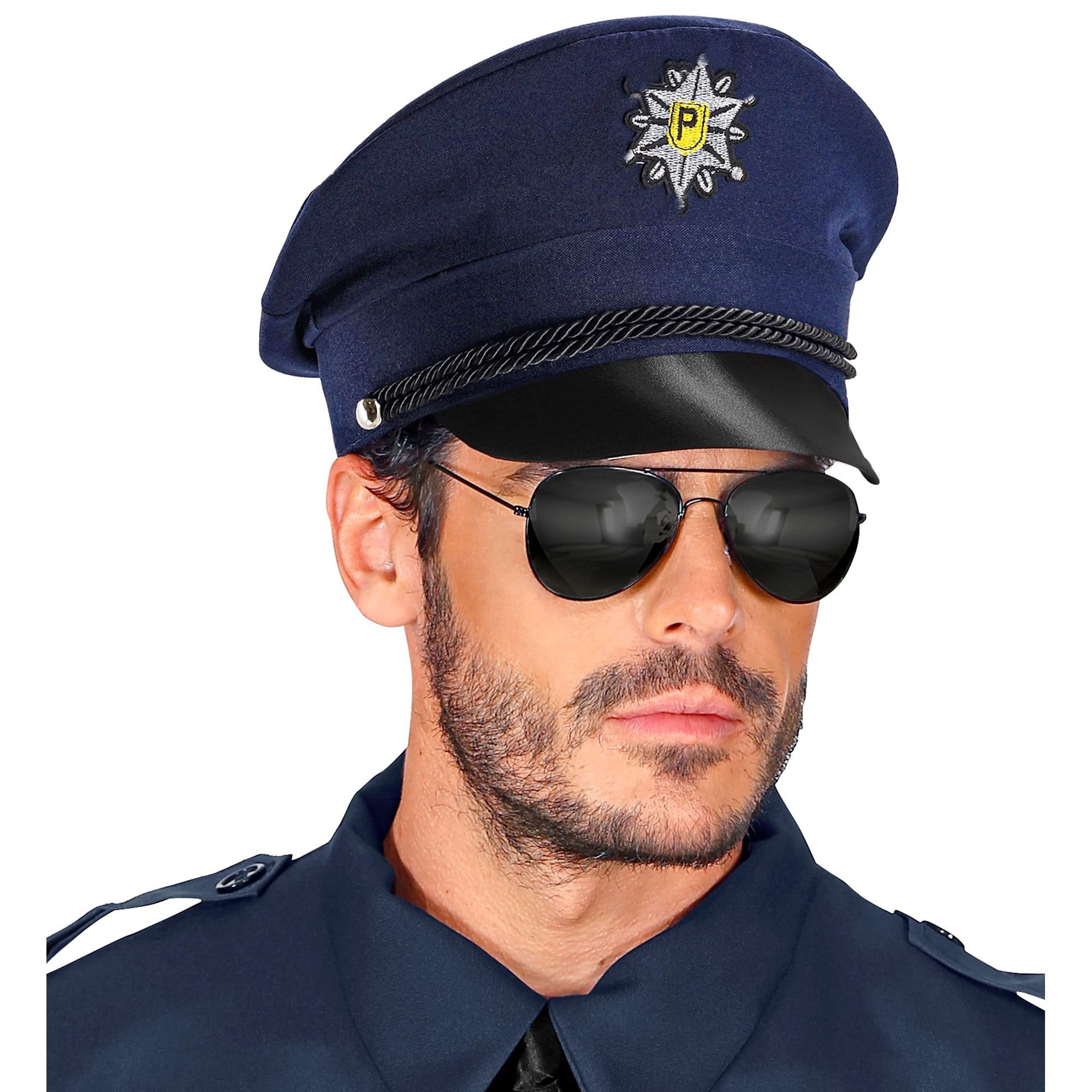 W WIDMANN MILANO Party Fashion - Adult Police Cap - Dark Blue - Police Cap - Uniform - Costume, Azul - Image 3